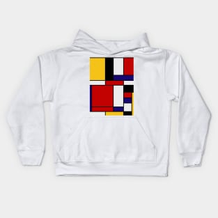 Mondrian De Stijl Kids Hoodie